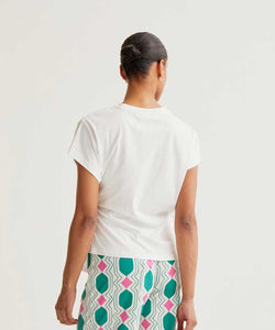 COMPAÑÍA FANTÁSTICA | EVIE SIDE TWIST SHIRT - WHITE