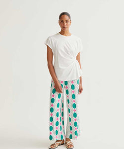 COMPAÑÍA FANTÁSTICA | EVIE SIDE TWIST SHIRT - WHITE