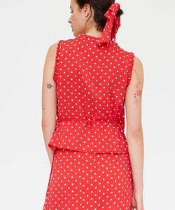 COMPAÑÍA FANTÁSTICA | ROSALIE WRAP TOP - RED