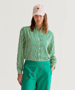 COMPAÑÍA FANTÁSTICA | VERTICAL STRIPE BLOUSE - GREEN