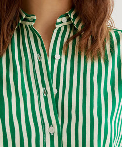 COMPAÑÍA FANTÁSTICA | VERTICAL STRIPE BLOUSE - GREEN