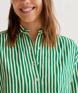 COMPAÑÍA FANTÁSTICA | VERTICAL STRIPE BLOUSE - GREEN