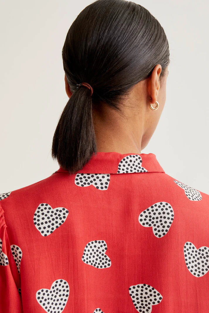 COMPAÑÍA FANTÁSTICA | CUPID DOT SS BLOUSE - RED