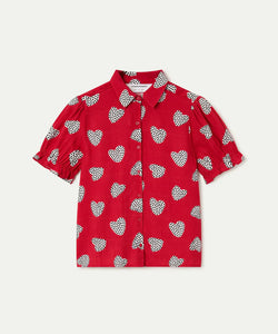 COMPAÑÍA FANTÁSTICA | CUPID DOT SS BLOUSE - RED