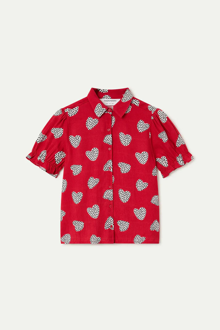 COMPAÑÍA FANTÁSTICA | CUPID DOT SS BLOUSE - RED