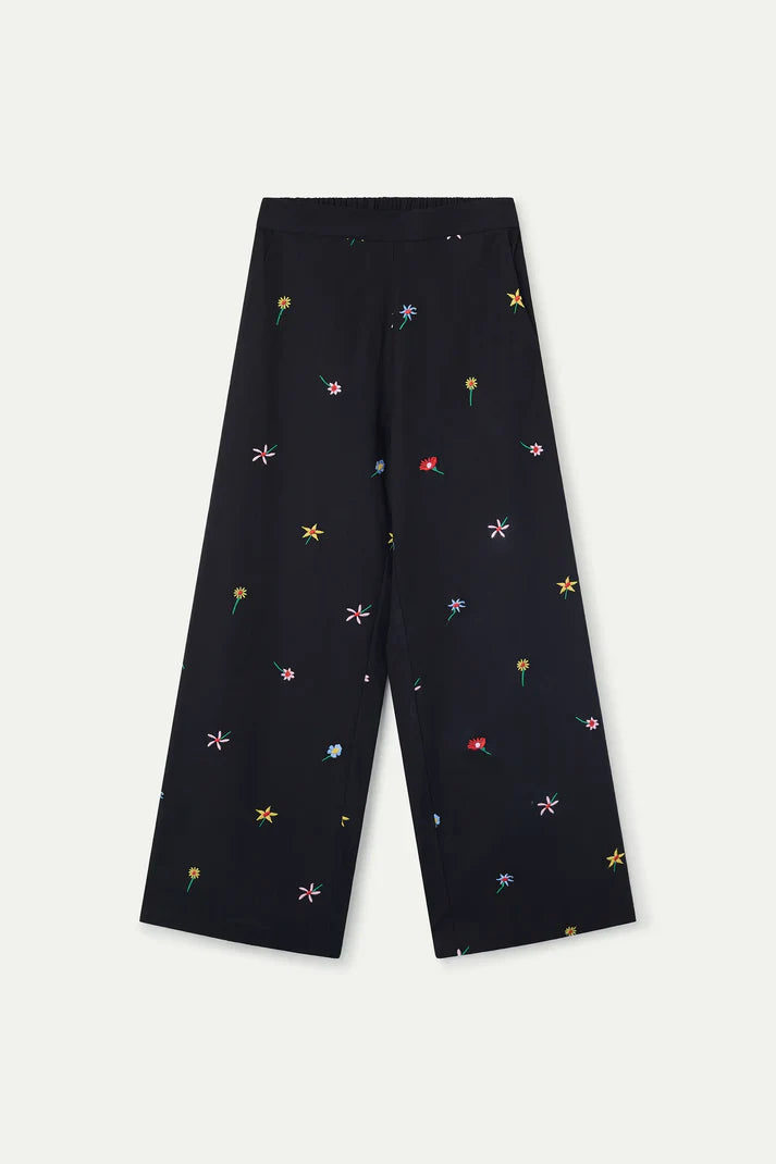 COMPAÑÍA FANTÁSTICA | FLOWERY PANTS - BLACK