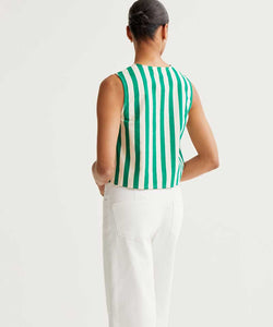 COMPAÑÍA FANTÁSTICA | BAMBOO STRIPED TOP - GREEN