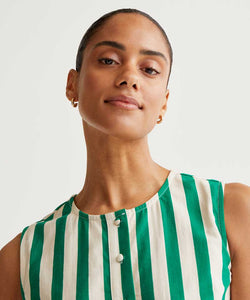 COMPAÑÍA FANTÁSTICA | BAMBOO STRIPED TOP - GREEN