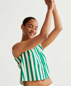 COMPAÑÍA FANTÁSTICA | BAMBOO STRIPED TOP - GREEN