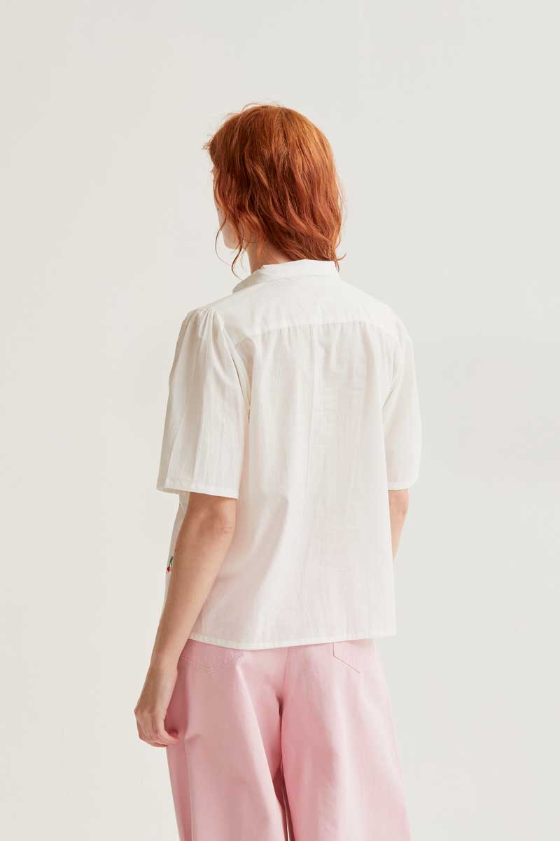 COMPAÑÍA FANTÁSTICA | CHERRY BLOUSE - WHITE