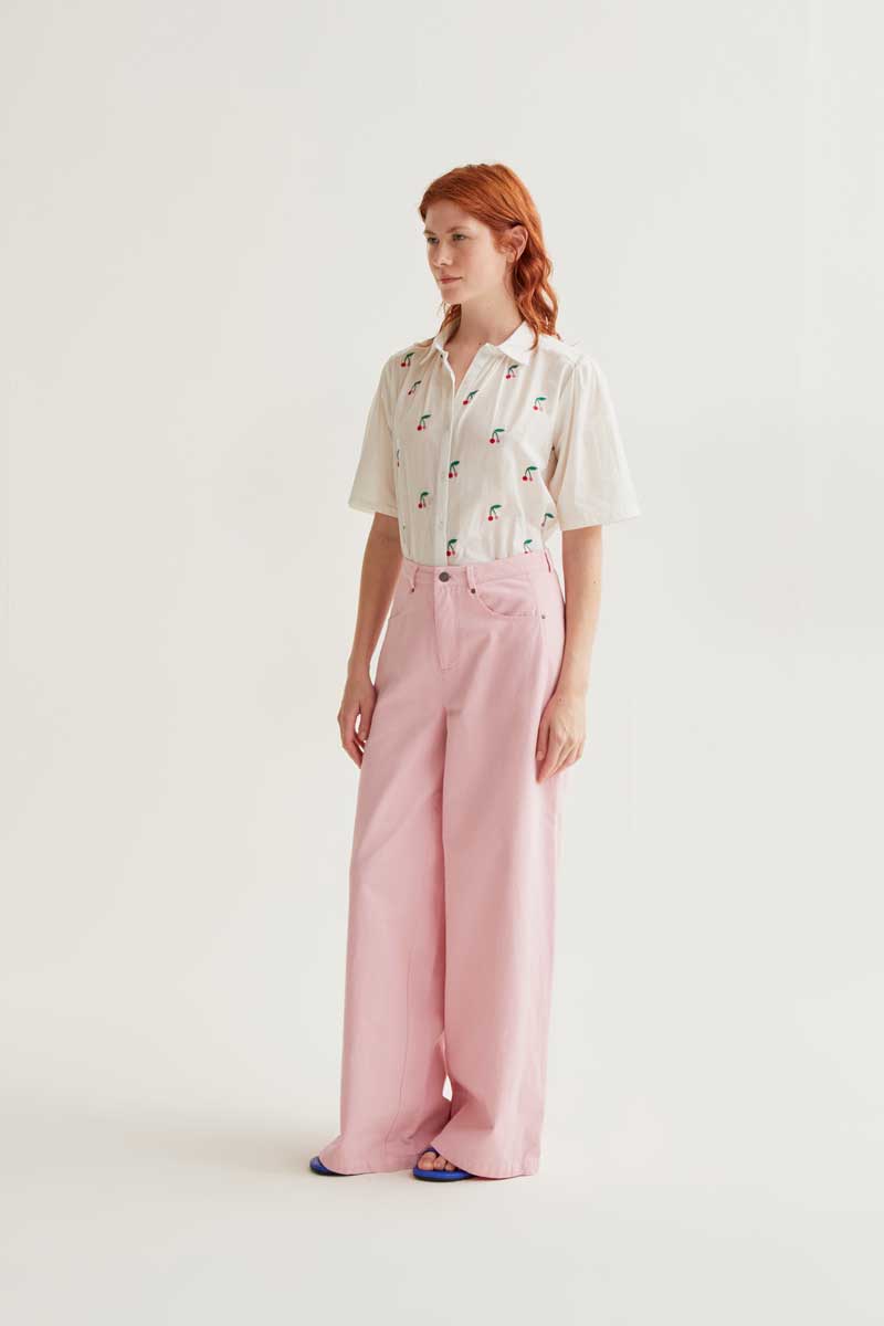 COMPAÑÍA FANTÁSTICA | CHERRY BLOUSE - WHITE