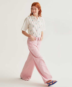 COMPAÑÍA FANTÁSTICA | CHERRY BLOUSE - WHITE