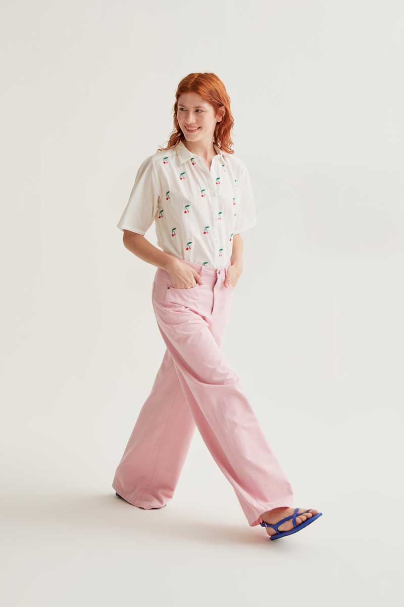 COMPAÑÍA FANTÁSTICA | CHERRY BLOUSE - WHITE