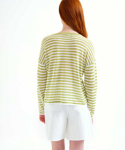 COMPAÑÍA FANTÁSTICA | DIEKE STRIPED TEE - GREEN