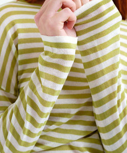 COMPAÑÍA FANTÁSTICA | DIEKE STRIPED TEE - GREEN