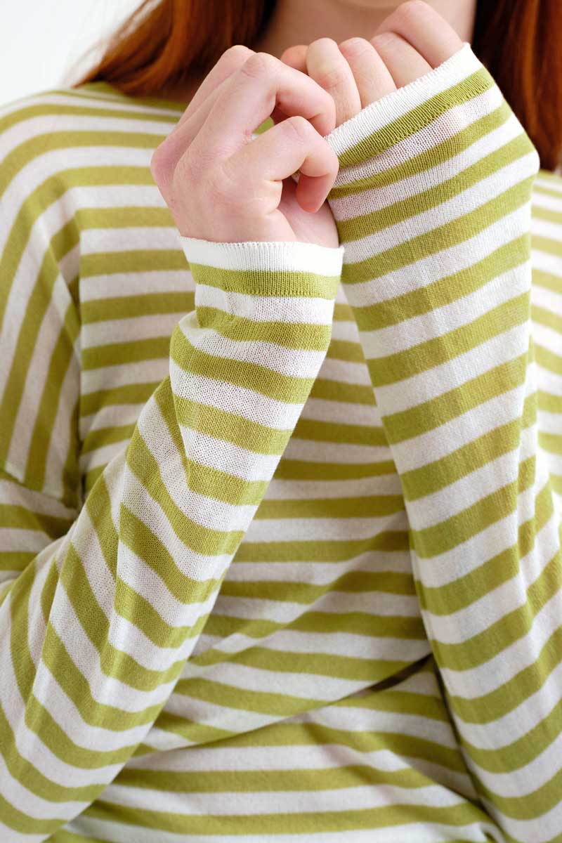 COMPAÑÍA FANTÁSTICA | DIEKE STRIPED TEE - GREEN