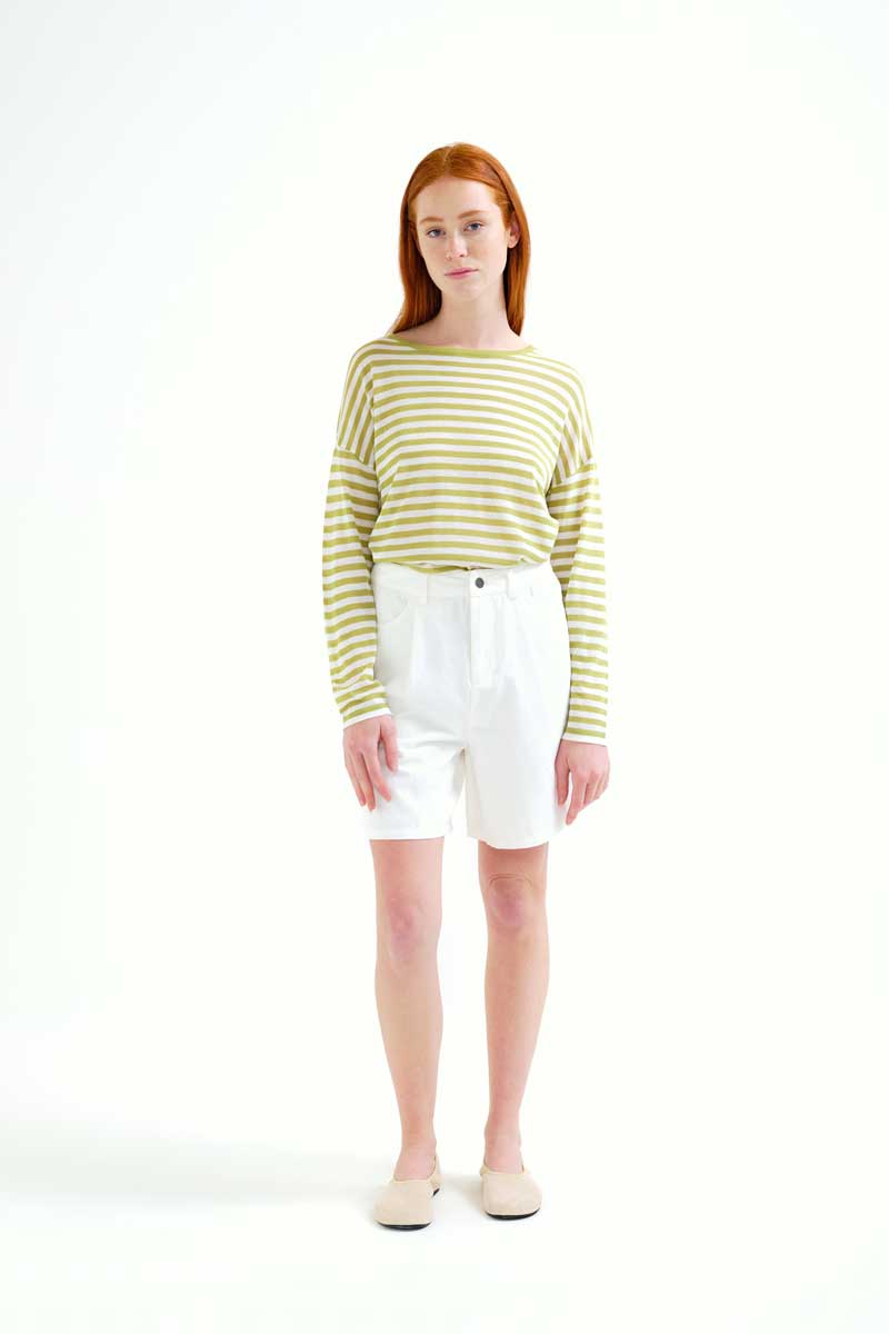 COMPAÑÍA FANTÁSTICA | DIEKE STRIPED TEE - GREEN