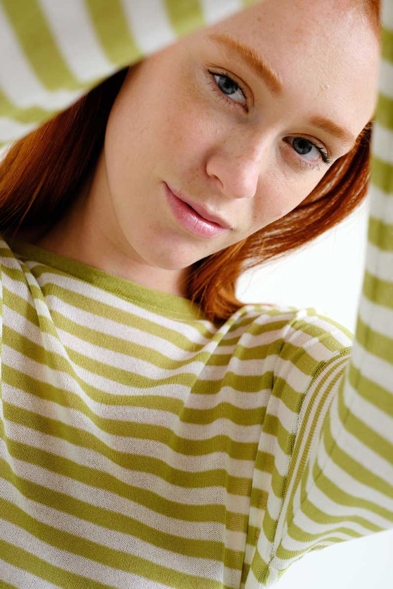 COMPAÑÍA FANTÁSTICA | DIEKE STRIPED TEE - GREEN
