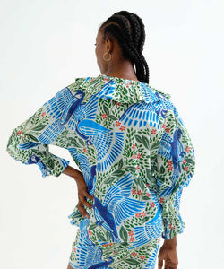 COMPAÑÍA FANTÁSTICA | FARM RIO BLOUSE - BLUE