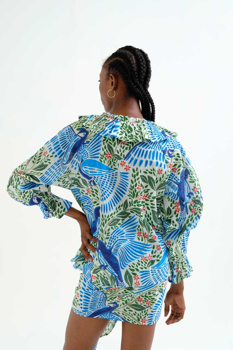 COMPAÑÍA FANTÁSTICA | FARM RIO BLOUSE - BLUE
