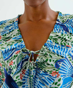 COMPAÑÍA FANTÁSTICA | FARM RIO BLOUSE - BLUE