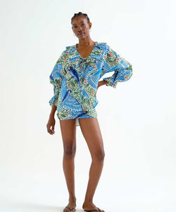 COMPAÑÍA FANTÁSTICA | FARM RIO BLOUSE - BLUE