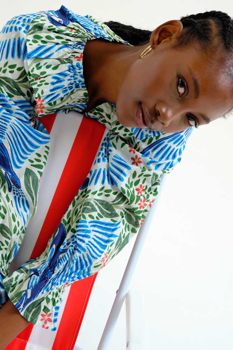 COMPAÑÍA FANTÁSTICA | FARM RIO BLOUSE - BLUE