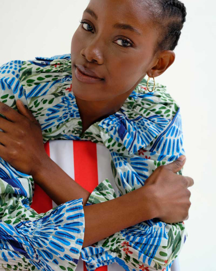 COMPAÑÍA FANTÁSTICA | FARM RIO BLOUSE - BLUE