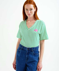 COMPAÑÍA FANTÁSTICA | STAR STRIPED TEE - GREEN