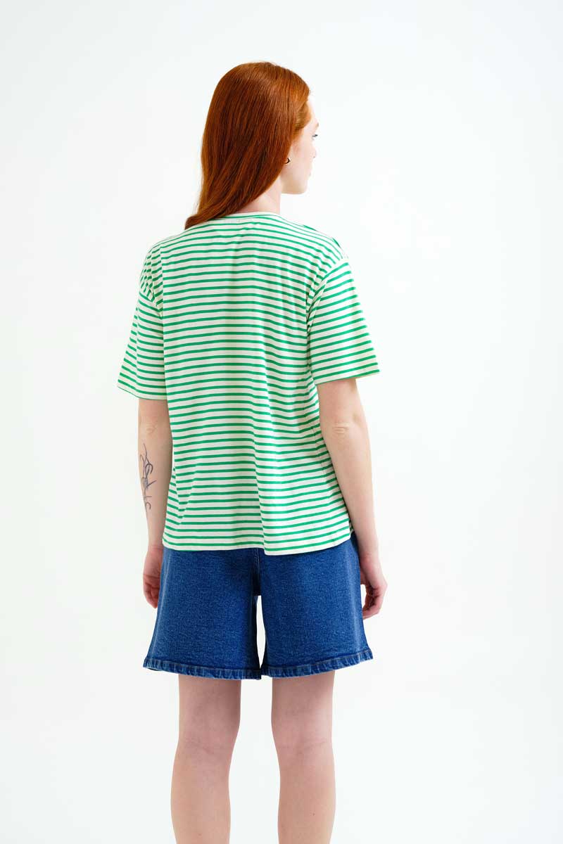 COMPAÑÍA FANTÁSTICA | STAR STRIPED TEE - GREEN