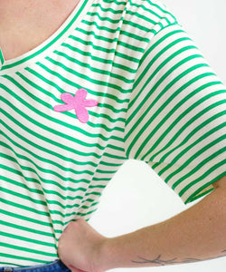 COMPAÑÍA FANTÁSTICA | STAR STRIPED TEE - GREEN