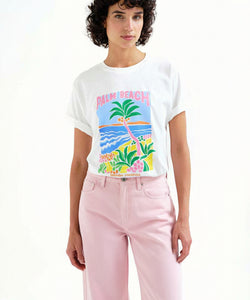 COMPAÑÍA FANTÁSTICA | PALM BEACH TEE - WHITE