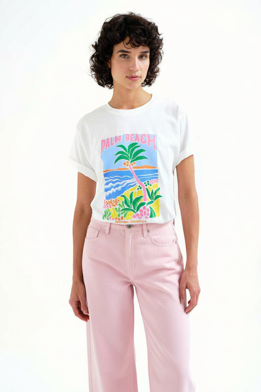 COMPAÑÍA FANTÁSTICA | PALM BEACH TEE - WHITE
