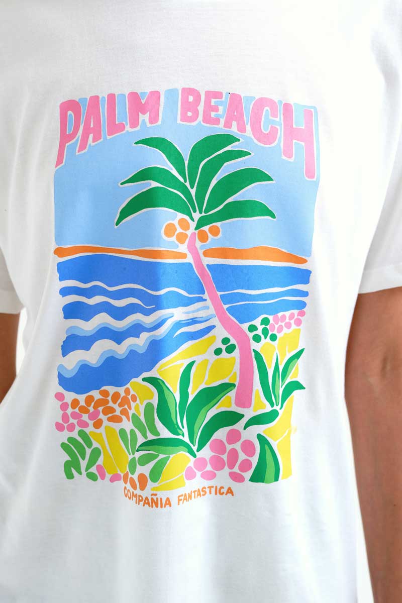 COMPAÑÍA FANTÁSTICA | PALM BEACH TEE - WHITE