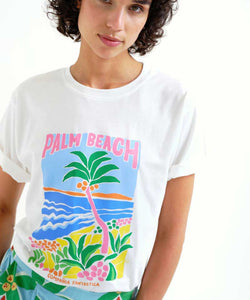 COMPAÑÍA FANTÁSTICA | PALM BEACH TEE - WHITE