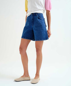 COMPAÑÍA FANTÁSTICA | SOLENNE DENIM SHORTS - BLUE