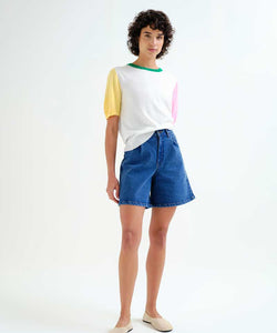 COMPAÑÍA FANTÁSTICA | SOLENNE DENIM SHORTS - BLUE