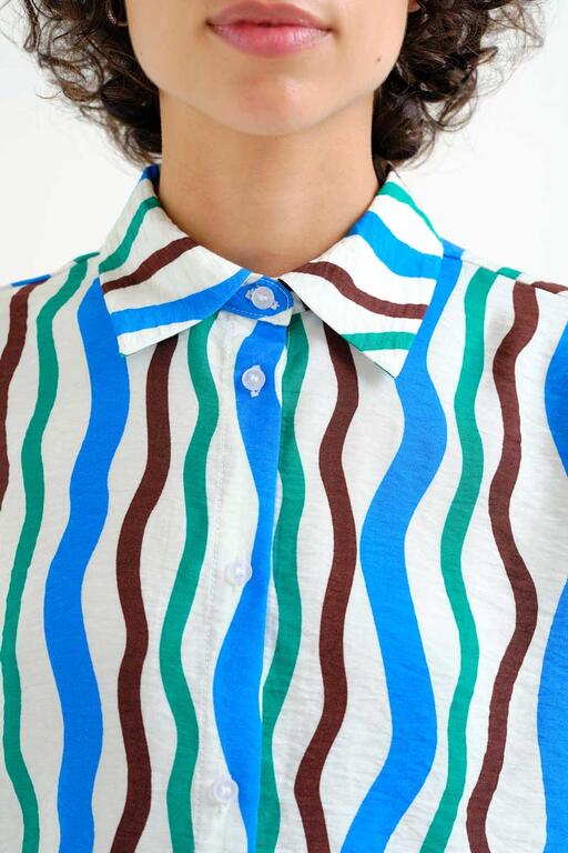 COMPAÑÍA FANTÁSTICA | DINA WAVEY BLOUSE - MULTI