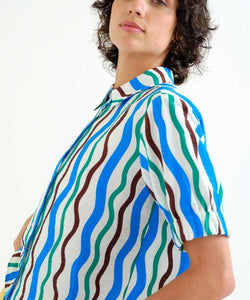 COMPAÑÍA FANTÁSTICA | DINA WAVEY BLOUSE - MULTI