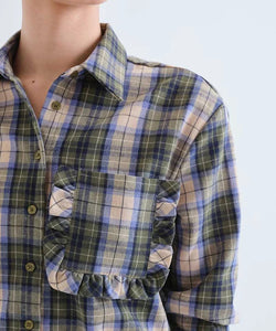 COMPAÑÍA FANTÁSTICA | LONNI CHECKED SHIRT - GREEN