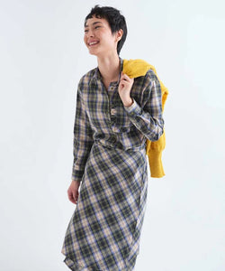 COMPAÑÍA FANTÁSTICA | LONNI CHECKED SHIRT - GREEN