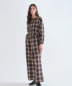 COMPAÑÍA FANTÁSTICA | BO CHECKED TOP - BROWN