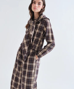 COMPAÑÍA FANTÁSTICA | BO CHECKED TOP - BROWN