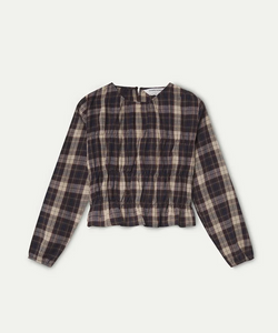 COMPAÑÍA FANTÁSTICA | BO CHECKED TOP - BROWN