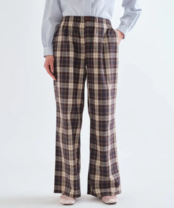 COMPAÑÍA FANTÁSTICA | BO CHECKED TROUSERS - BROWN