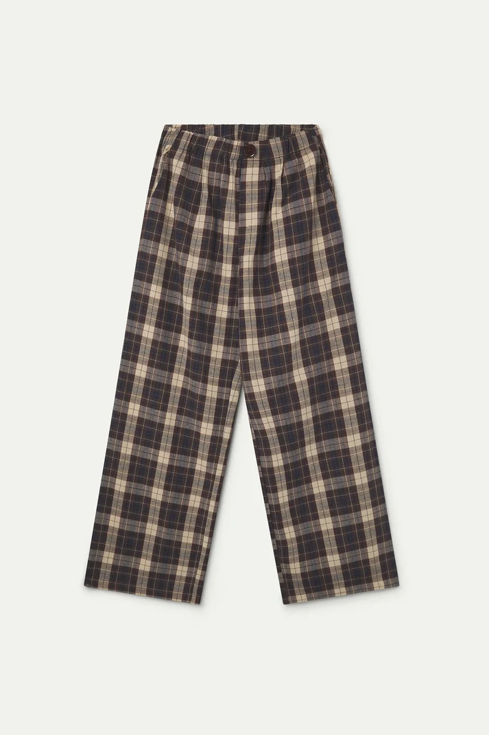 COMPAÑÍA FANTÁSTICA | BO CHECKED TROUSERS - BROWN