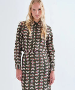 COMPAÑÍA FANTÁSTICA | JOSHY GEOMETRIC BLOUSE - GREEN