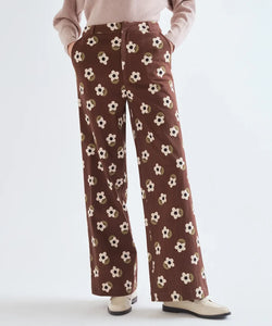 COMPAÑÍA FANTÁSTICA | FRIEKE PRINTED PANTS - BROWN