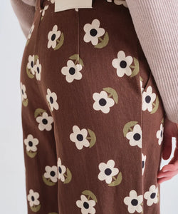 COMPAÑÍA FANTÁSTICA | FRIEKE PRINTED PANTS - BROWN