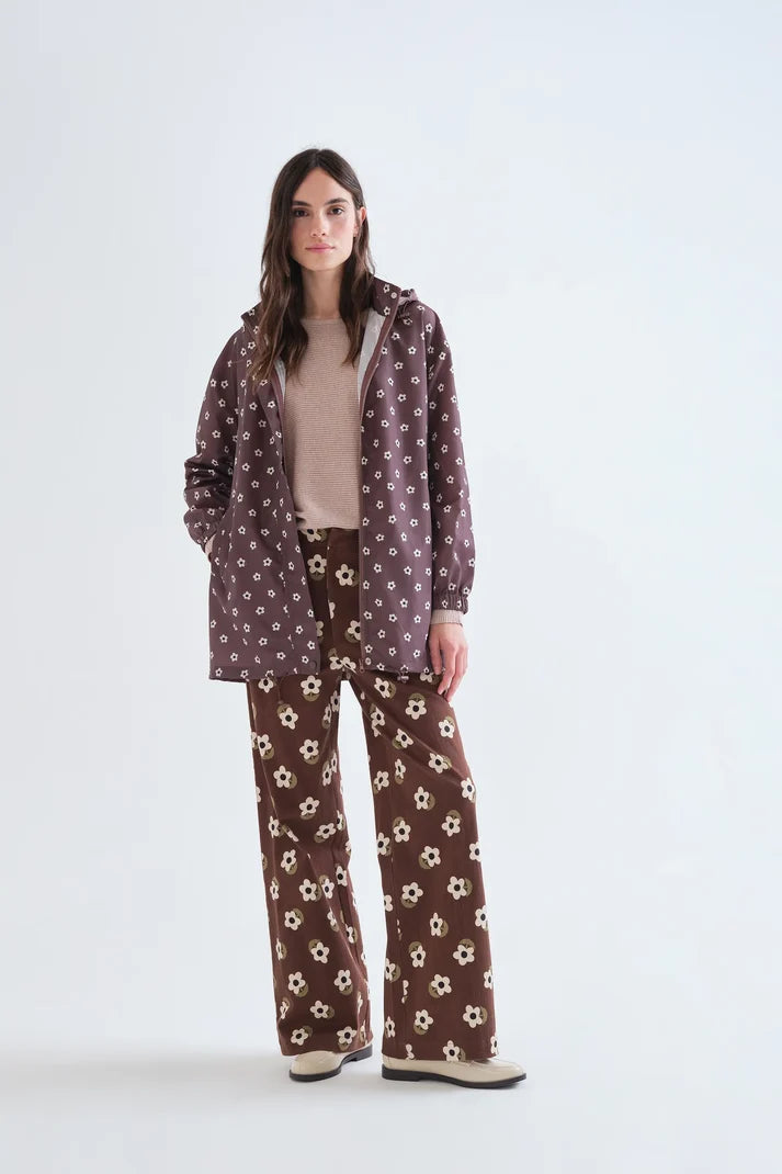 COMPAÑÍA FANTÁSTICA | FRIEKE PRINTED PANTS - BROWN